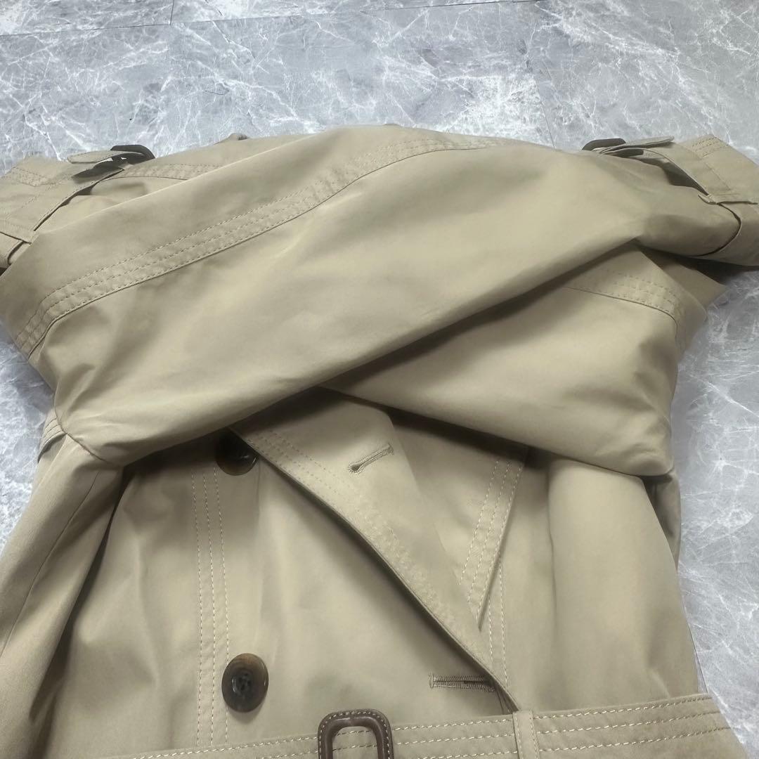 美品♡着丈106cm アクアスキュータム　トレンチコート　ベルト　ライナー　L