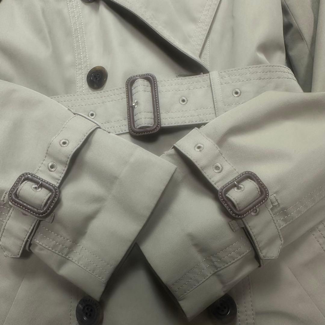 美品♡着丈106cm アクアスキュータム　トレンチコート　ベルト　ライナー　L