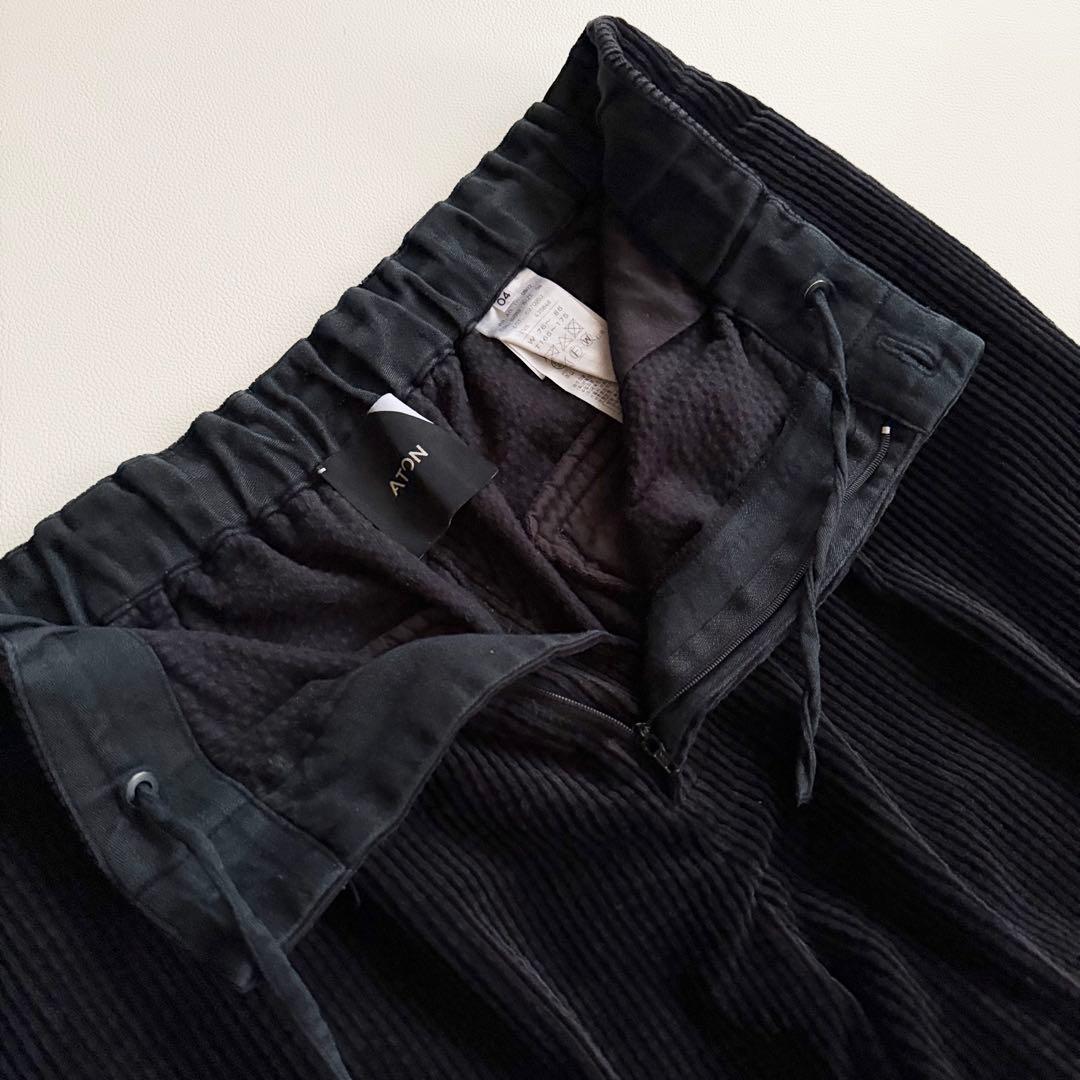 【エイトン】 SUVIN CORDUROY EASY WIDE PANTS