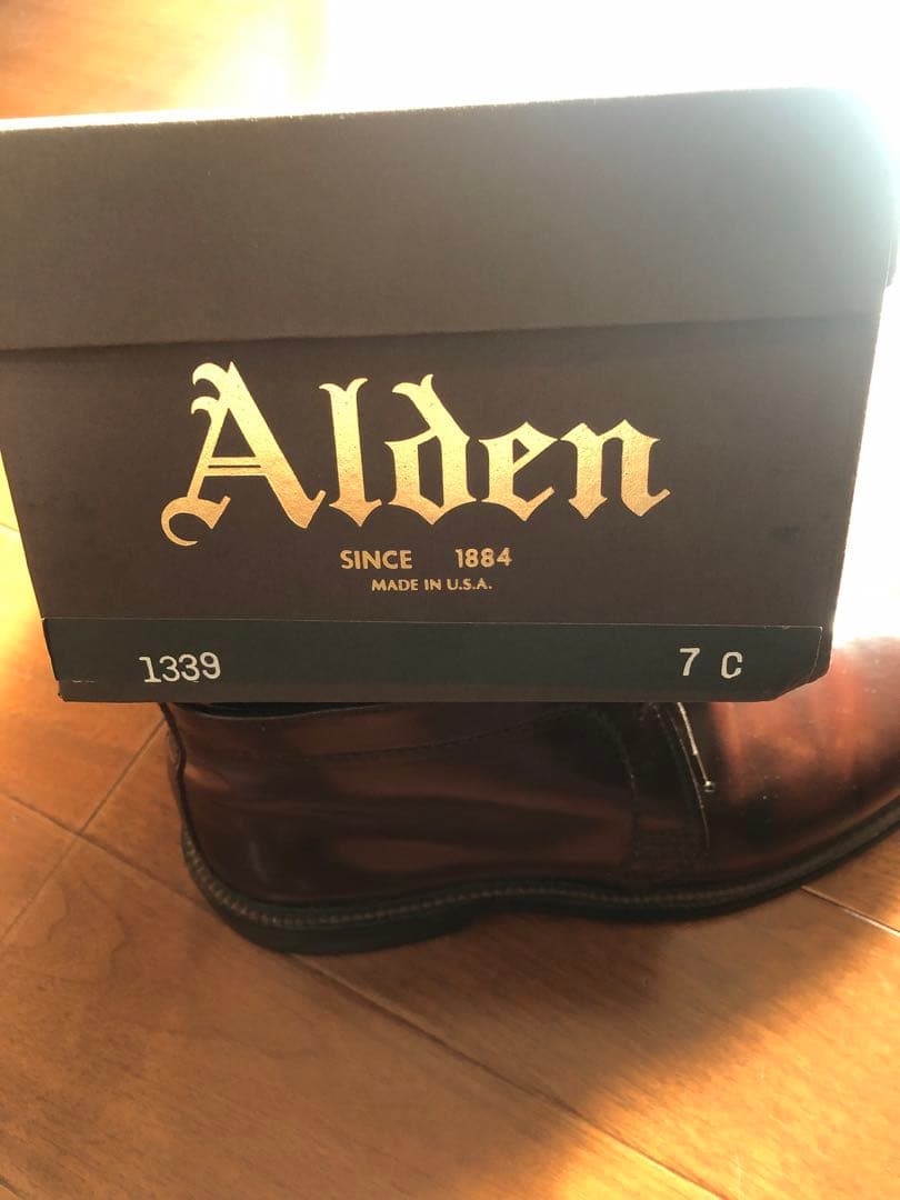 オールデン チャカブーツ 7 Cウィズ 1339 ALDEN バーガンディ