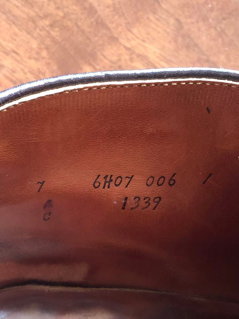 オールデン チャカブーツ 7 Cウィズ 1339 ALDEN バーガンディ