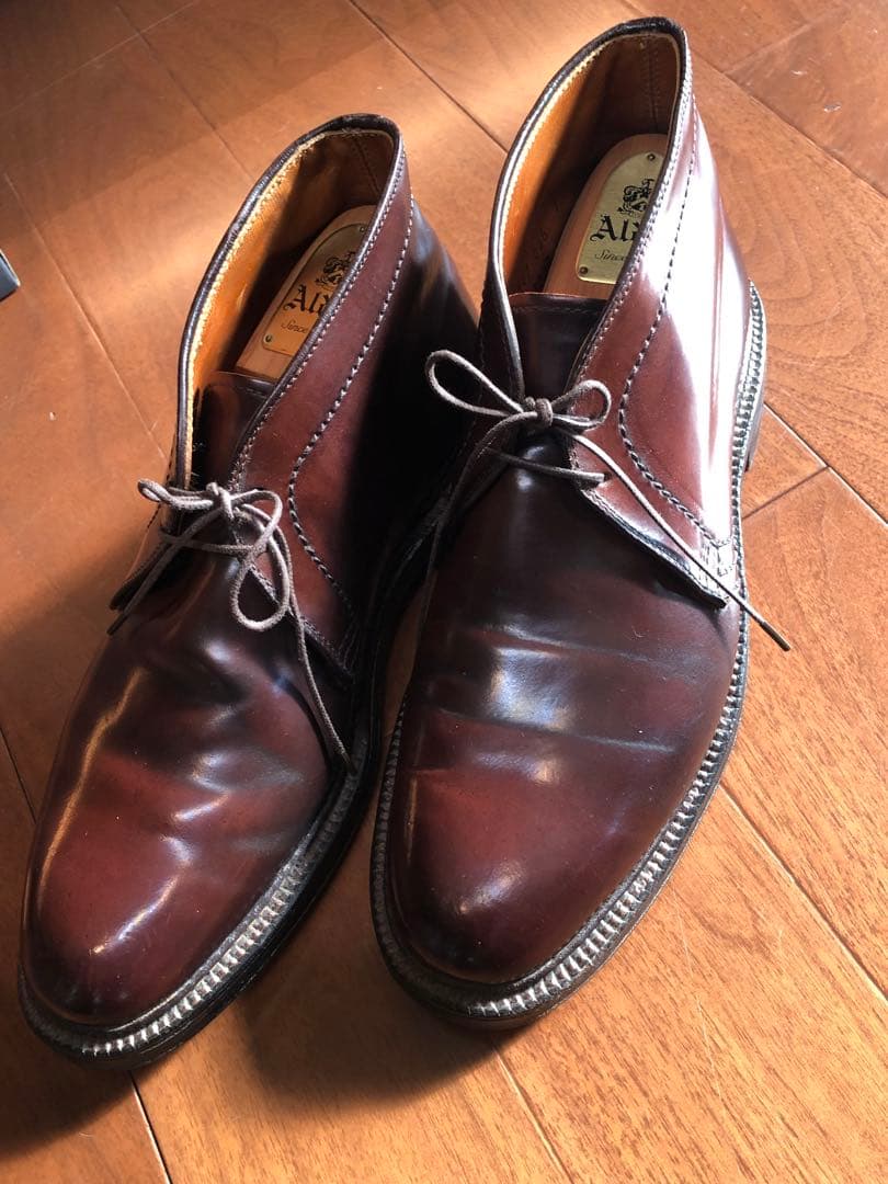 オールデン チャカブーツ 7 Cウィズ 1339 ALDEN バーガンディ