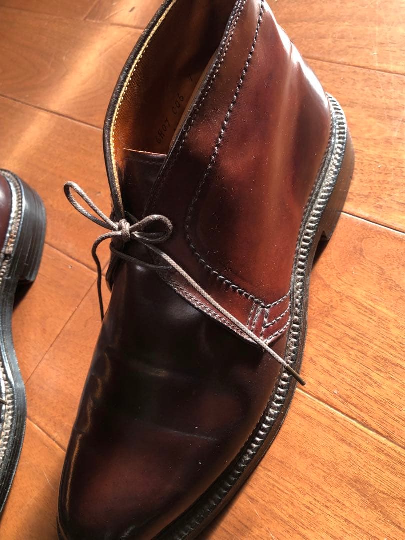 オールデン チャカブーツ 7 Cウィズ 1339 ALDEN バーガンディ