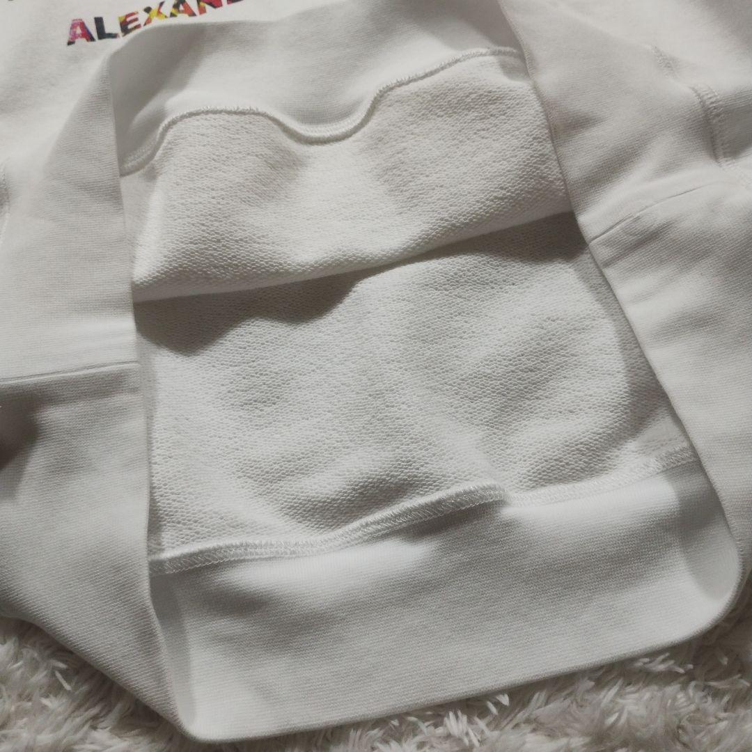 美品◎ALEXANDER McQUEEN　スウェット　英字ロゴ　白　ユニセックス