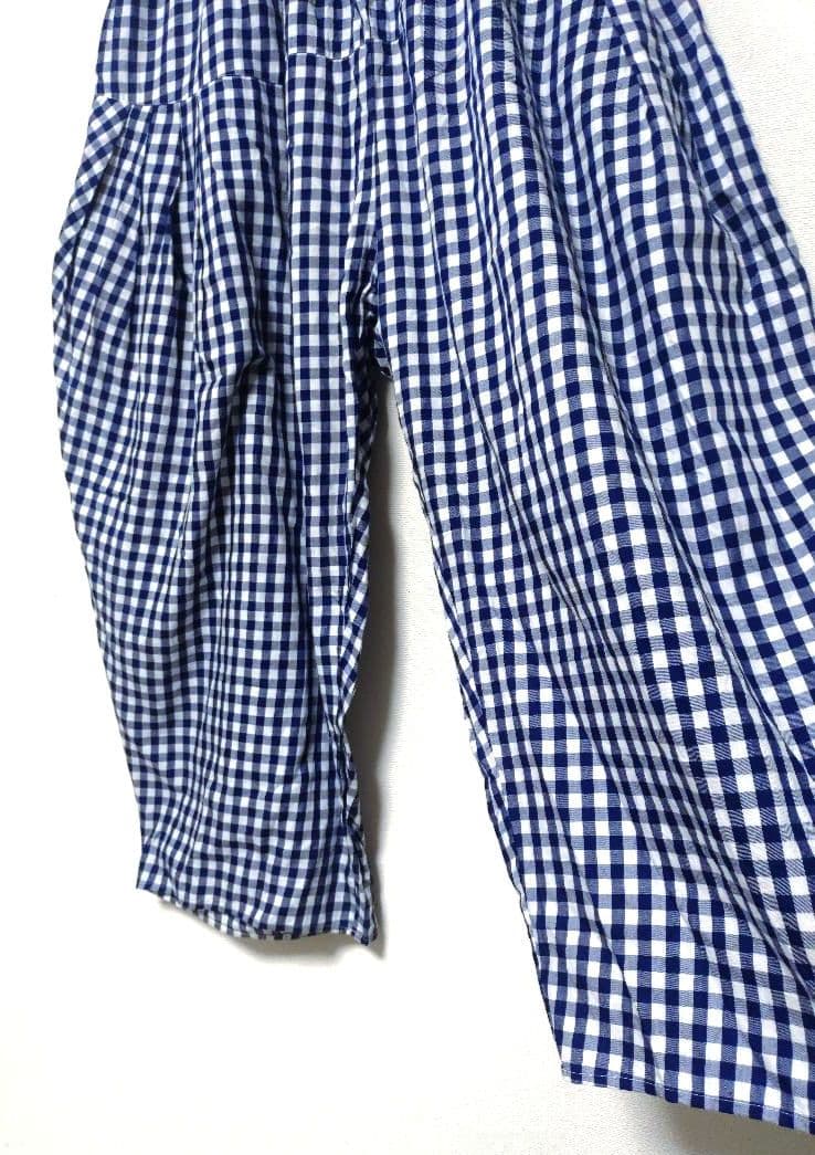 極美品！ビュルデサボン gingham balloon バルーンパンツ フリー