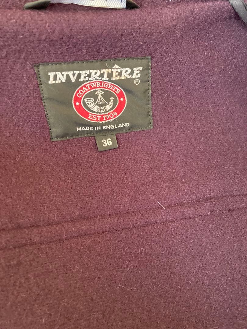 インバーティア ダッフルコート サイズ36 パープル