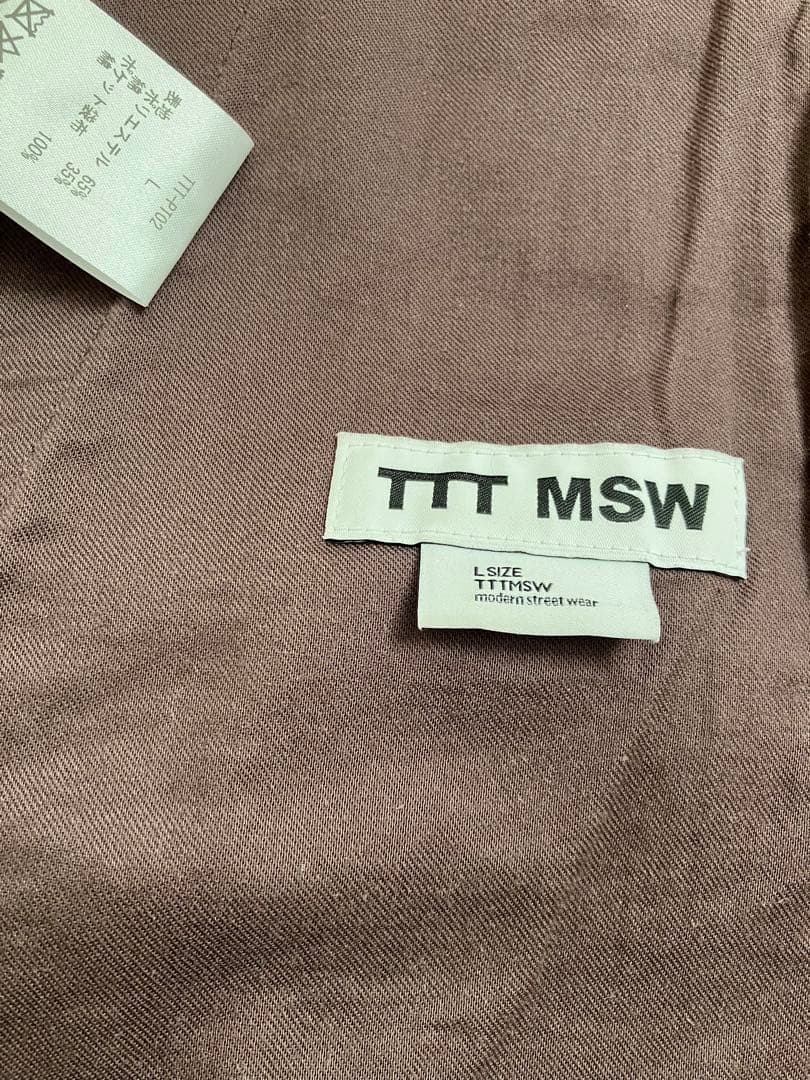 TTT MSW 2tuck chino pants Brown　2024AW
