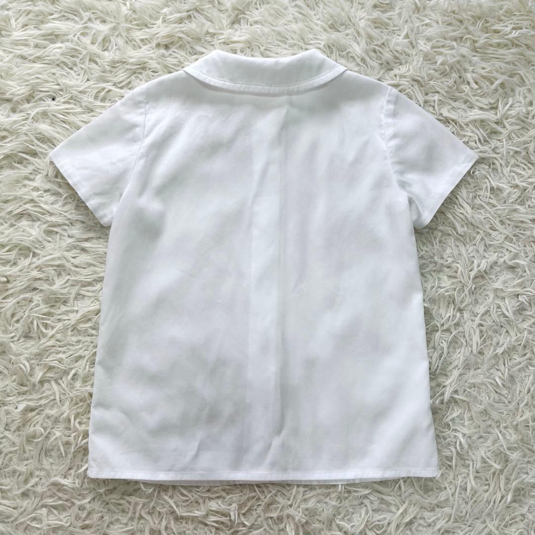 極美品✨ファミリア100アンサンブルスーツ3点　受験　通塾グレー110フォーマル