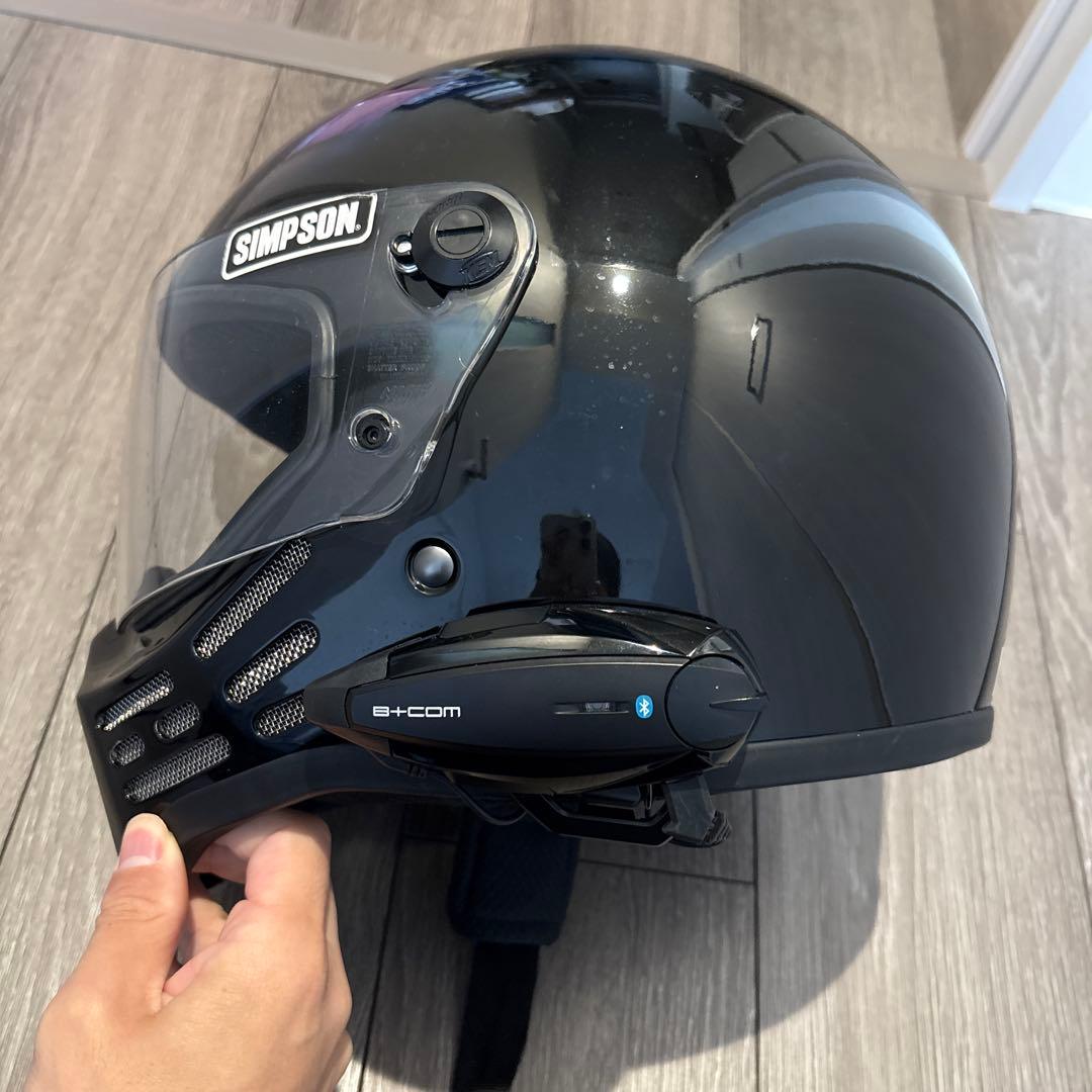 シンプソン　フルフェイスヘルメット（ビーコムワン付き）