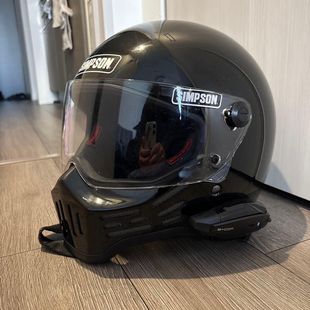 シンプソン　フルフェイスヘルメット（ビーコムワン付き）
