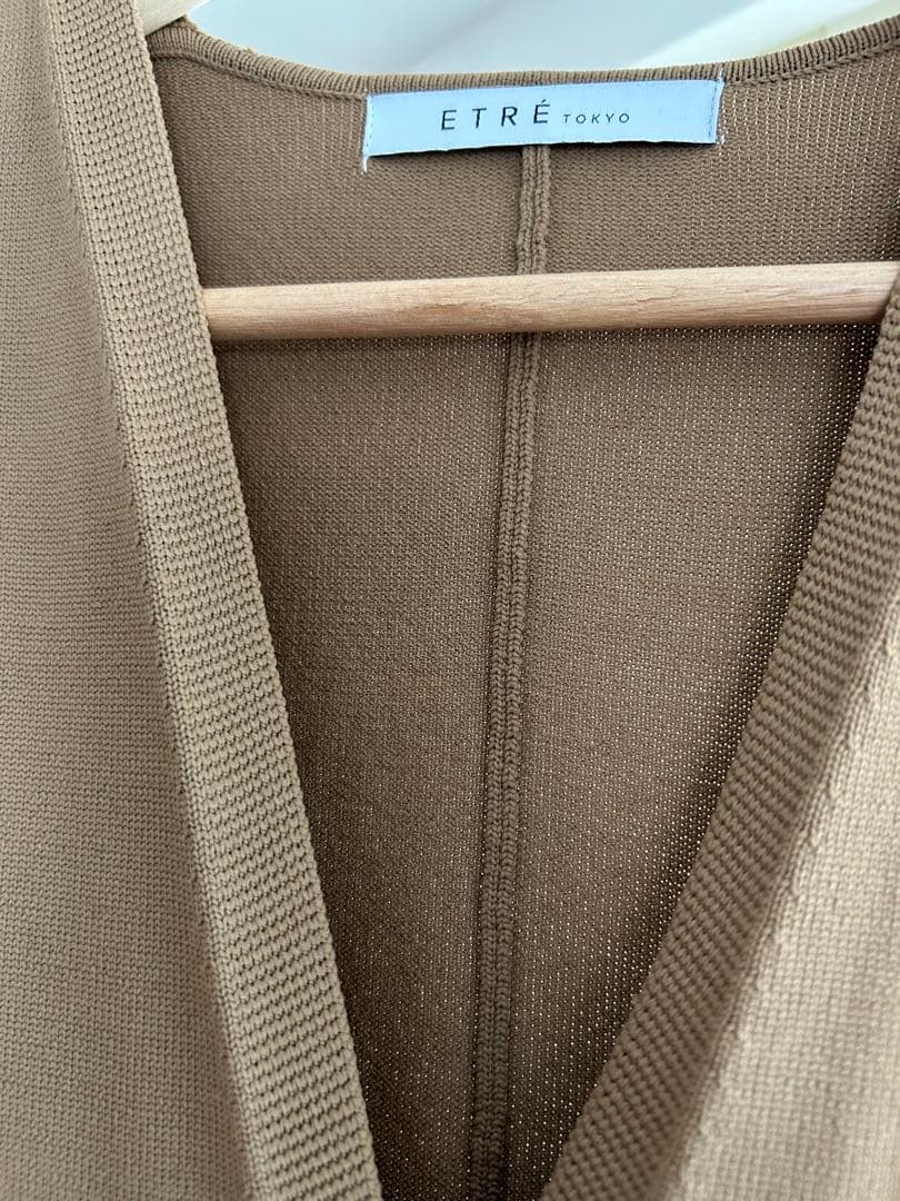 フロントボタンニットオールインワン CAMEL/S