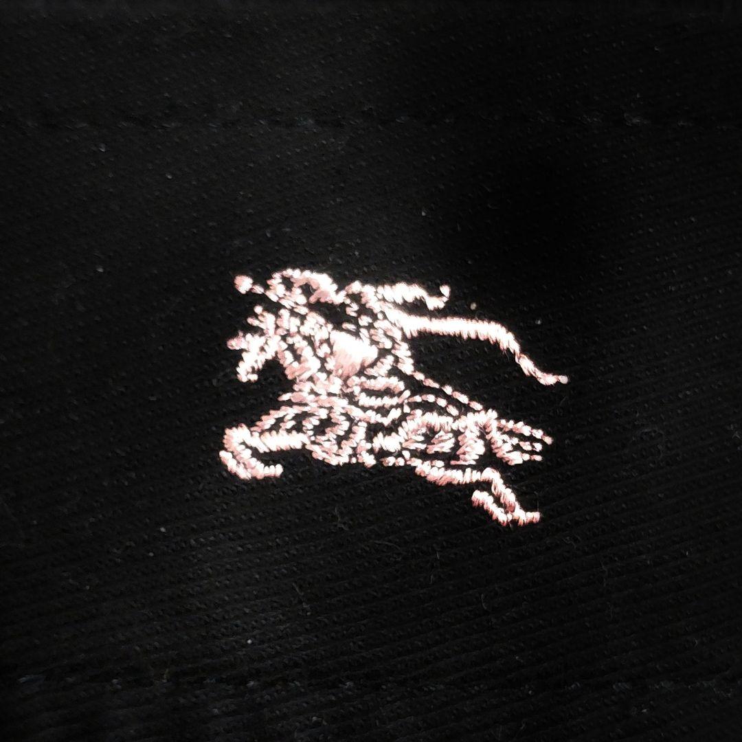 バーバリーブルーレーベル　トレンチ　コットンリネン　ショート　ホース刺繍　黒