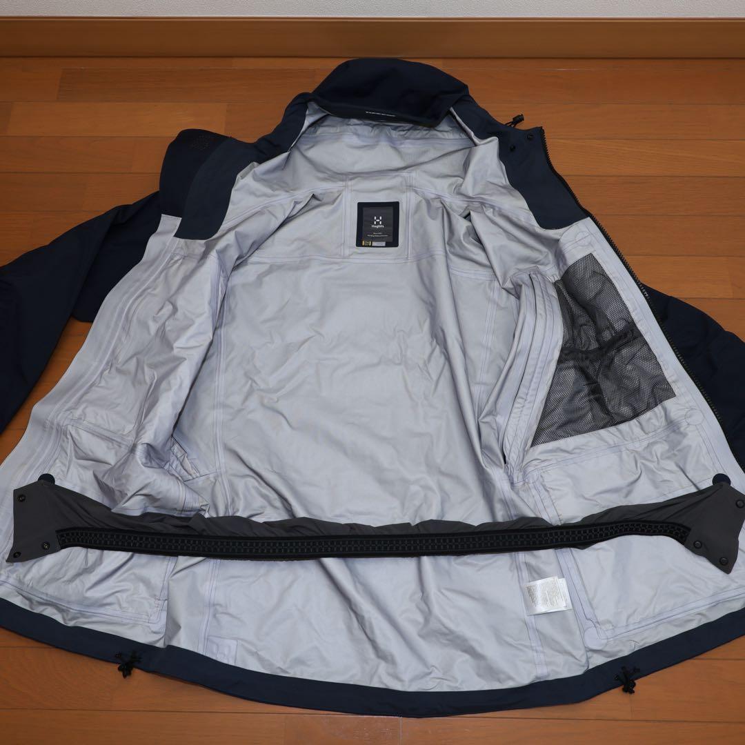 【最終値下げ】ホグロフス ヴァッシ ゴアテックス ジャケット ネイビー/ Ｌ