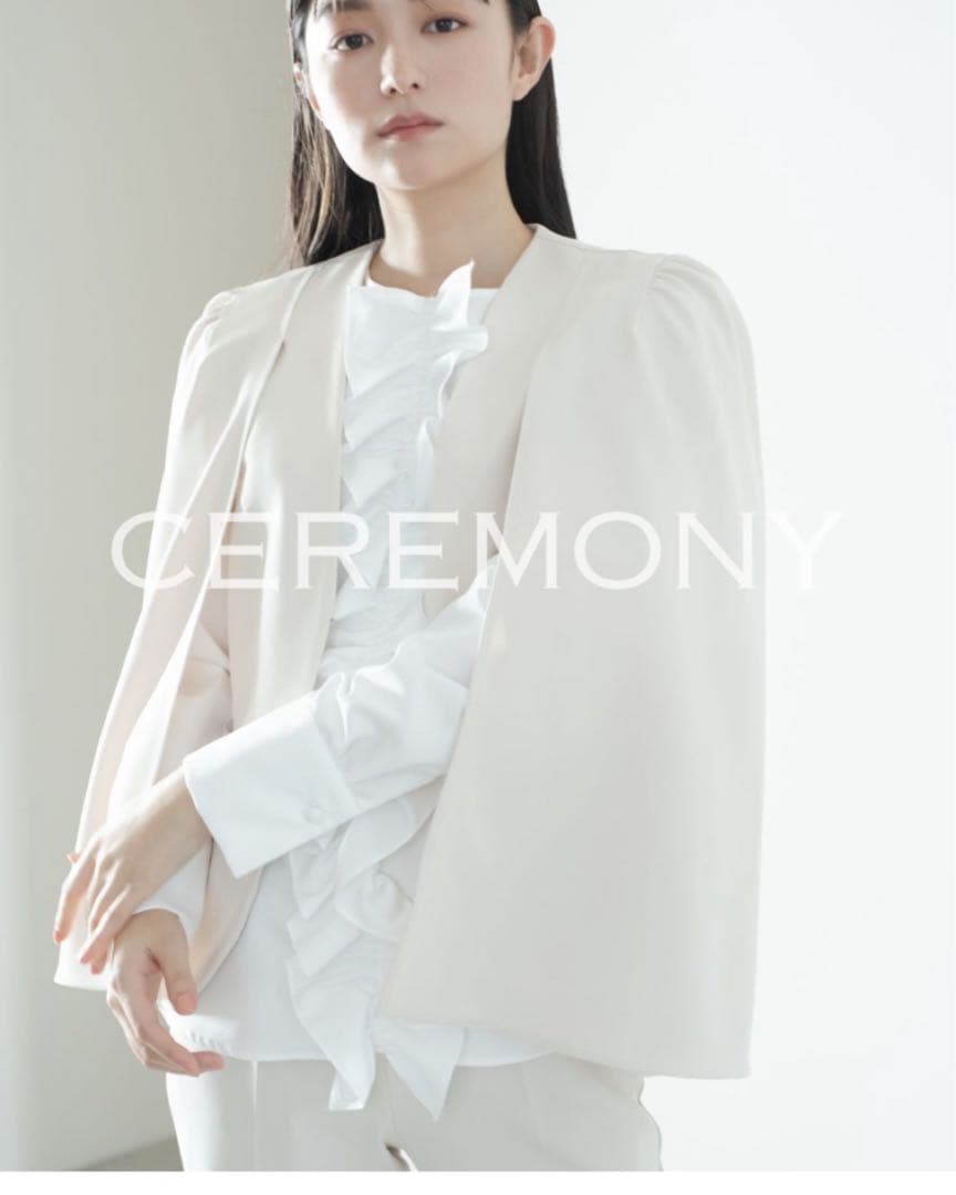 メゾンドドルチェ　ケープジャケット　オケージョン　ブラック　卒業式　入学式