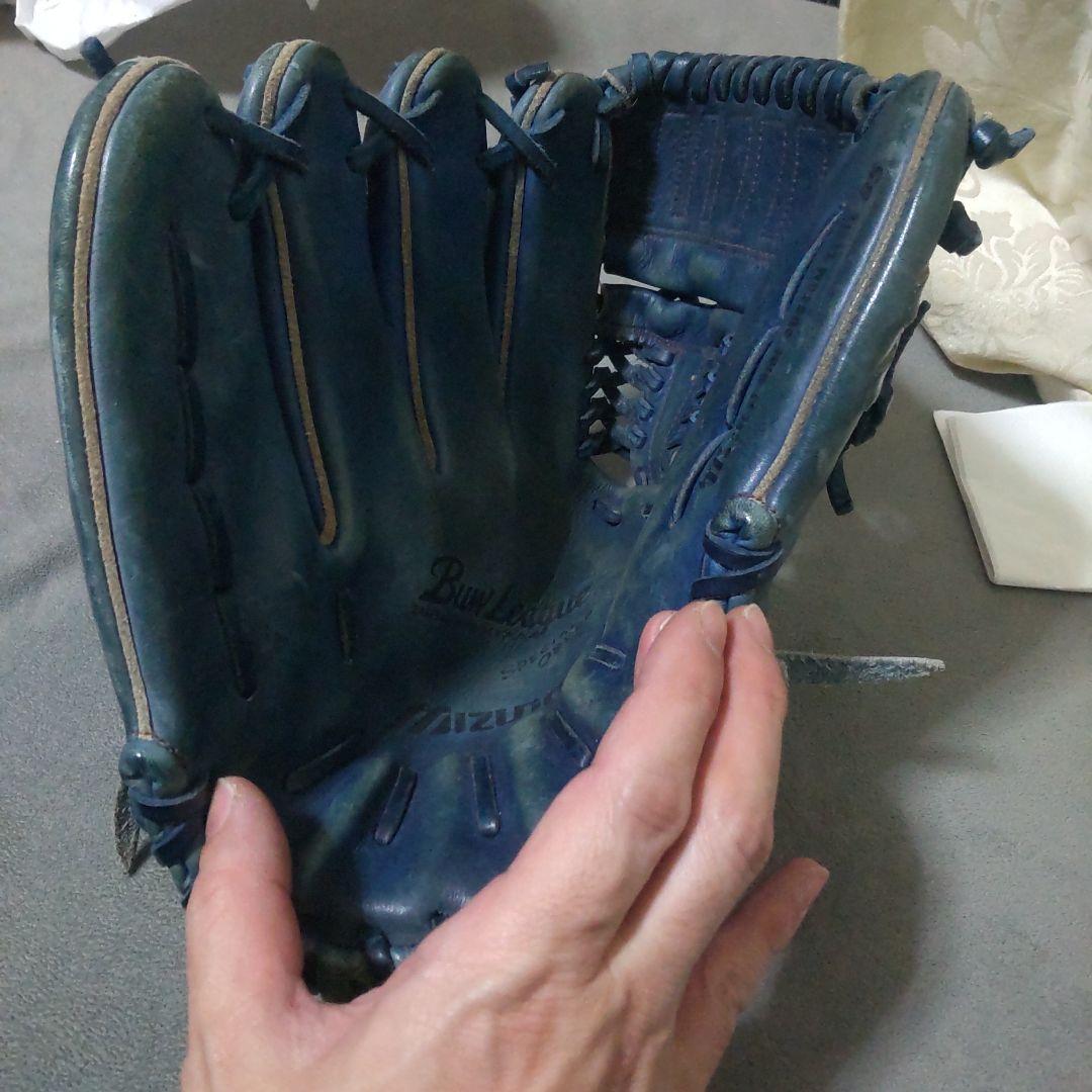 Mizuno BuwLeauge オーダー 左投げ投手用グラブ 青 軟式用