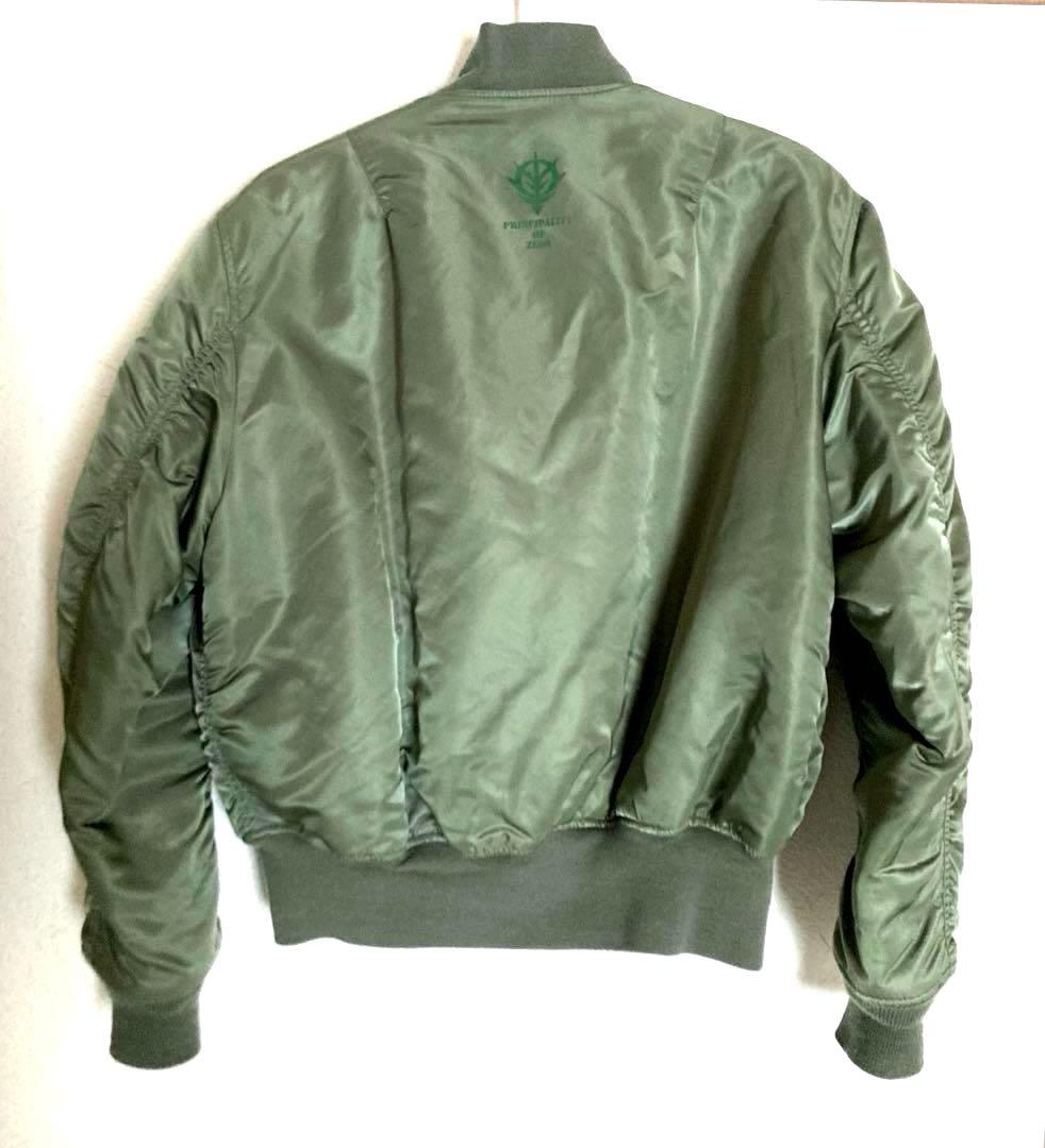 激レア ガンダム ジオン軍 MA-1 ワッペン フライトジャケット カーキ L