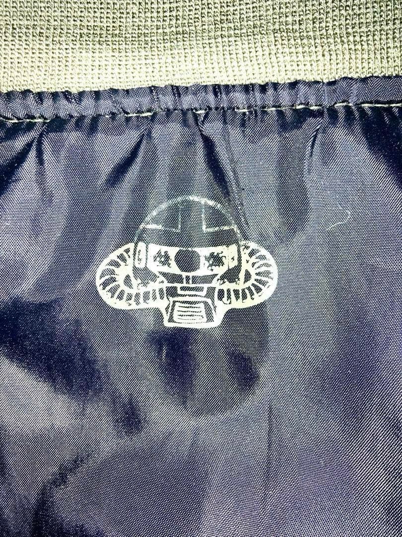 激レア ガンダム ジオン軍 MA-1 ワッペン フライトジャケット カーキ L