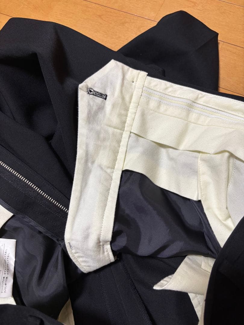 コムデギャルソンオムドゥ ウールギャバパンツ黒 サイズL 美品