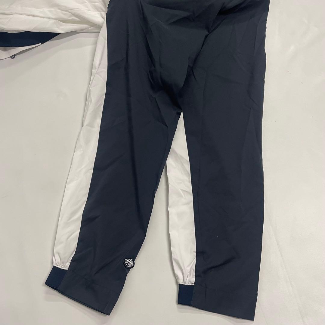 FIDRA ゴルフウェア ストレッチ ブロッキングジャケット XL 白×紺②