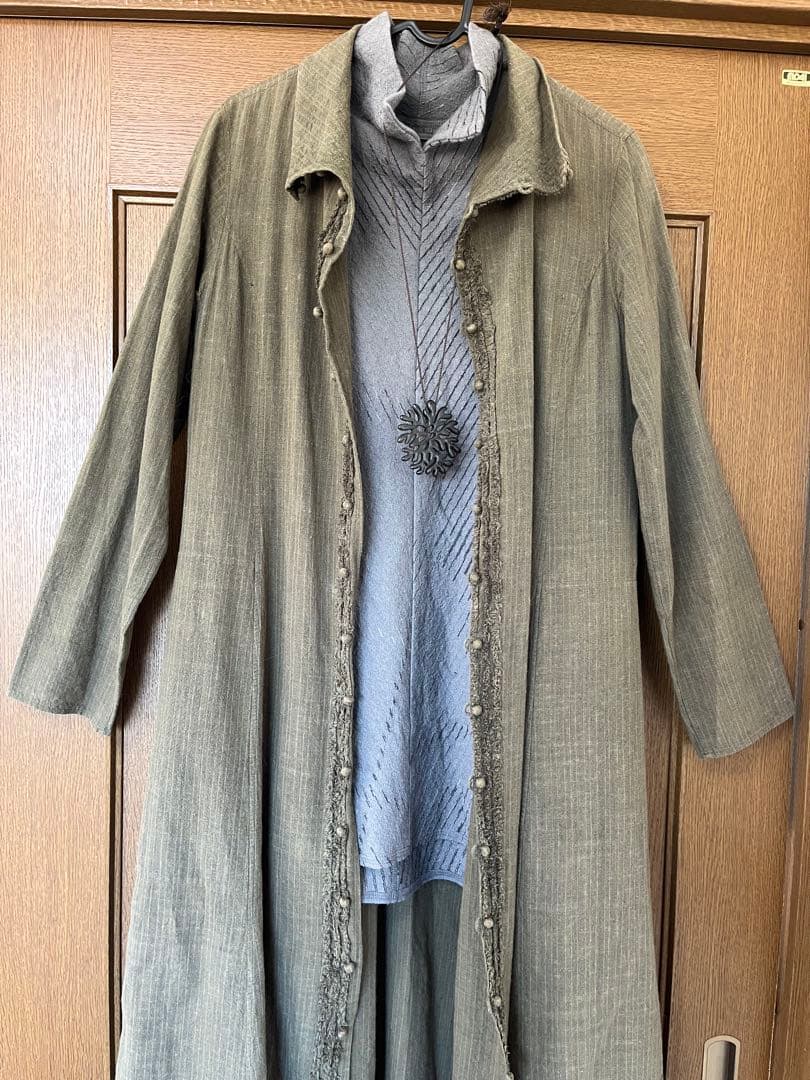 ヨーガンレール　綿ワンピース　羽織り