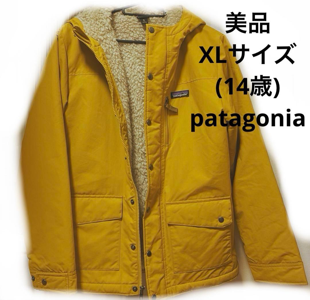 patagonia パタゴニア　裏ボアジャケット　マスタードイエロー14歳　美品