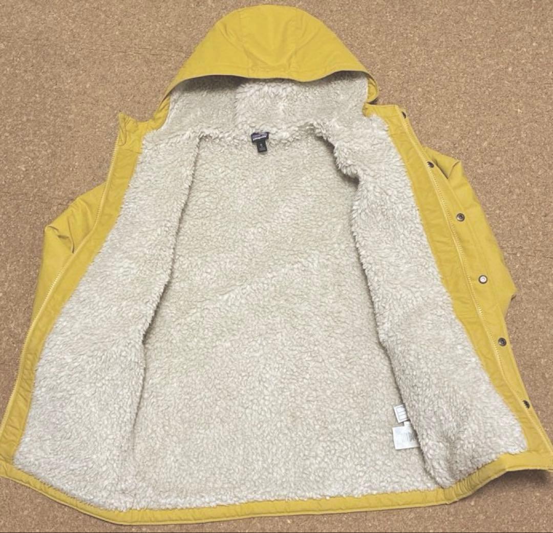 patagonia パタゴニア　裏ボアジャケット　マスタードイエロー14歳　美品