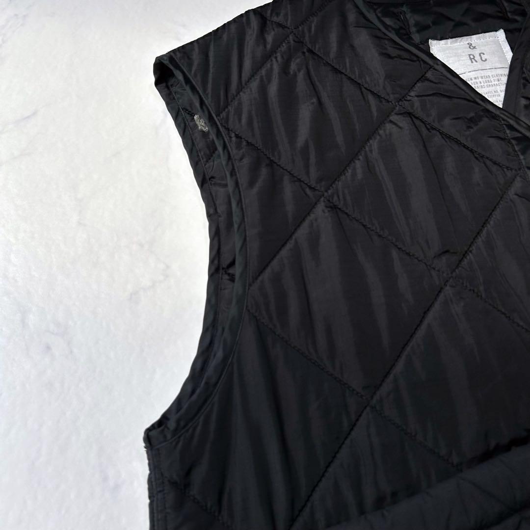 カレンソロジー /＜&RC＞キルティング ショートベスト 黒 ゆったり 人気