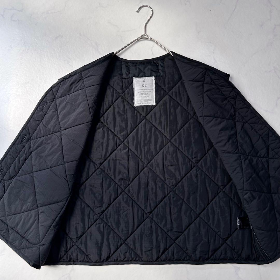 カレンソロジー /＜&RC＞キルティング ショートベスト 黒 ゆったり 人気