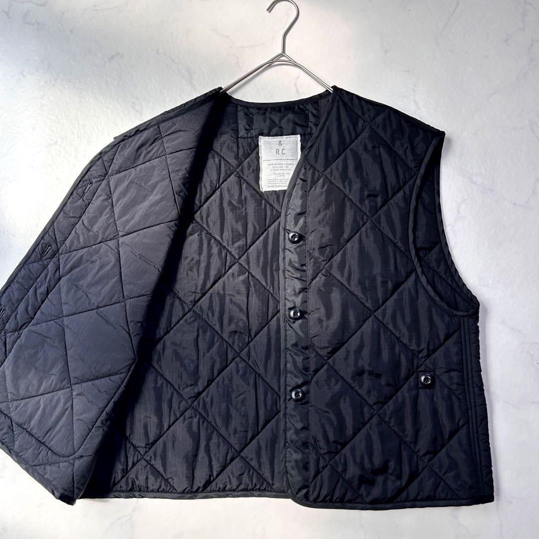 カレンソロジー /＜&RC＞キルティング ショートベスト 黒 ゆったり 人気