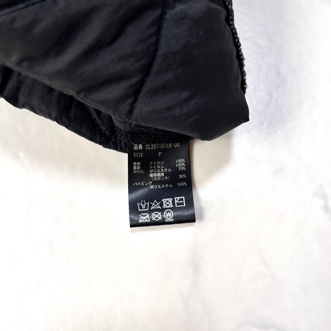 カレンソロジー /＜&RC＞キルティング ショートベスト 黒 ゆったり 人気