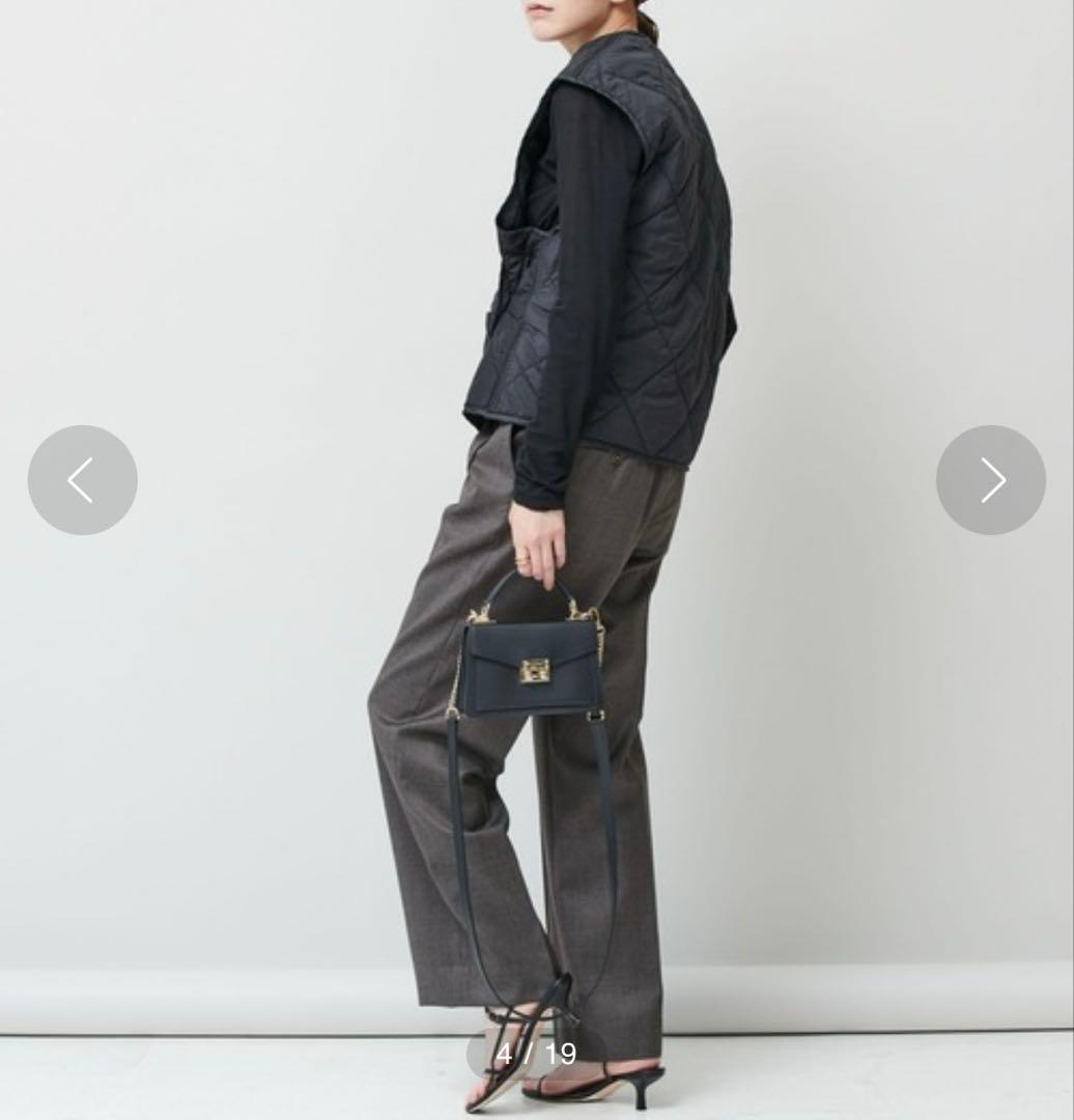 カレンソロジー /＜&RC＞キルティング ショートベスト 黒 ゆったり 人気