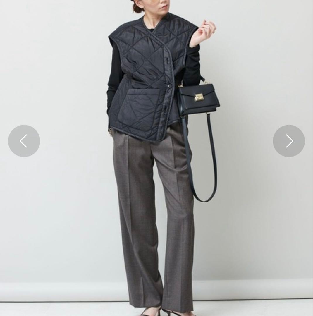 カレンソロジー /＜&RC＞キルティング ショートベスト 黒 ゆったり 人気