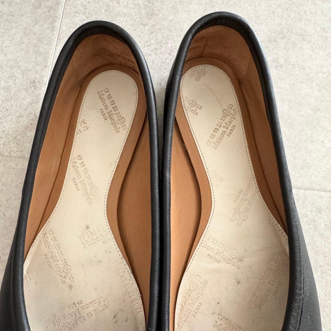 メゾンマルジェラ　タビ　足袋　TABI　パンプス　フラットシューズ　黒　36