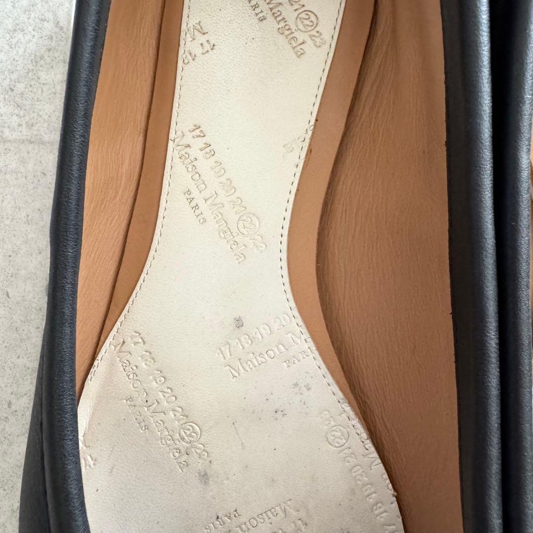 メゾンマルジェラ　タビ　足袋　TABI　パンプス　フラットシューズ　黒　36