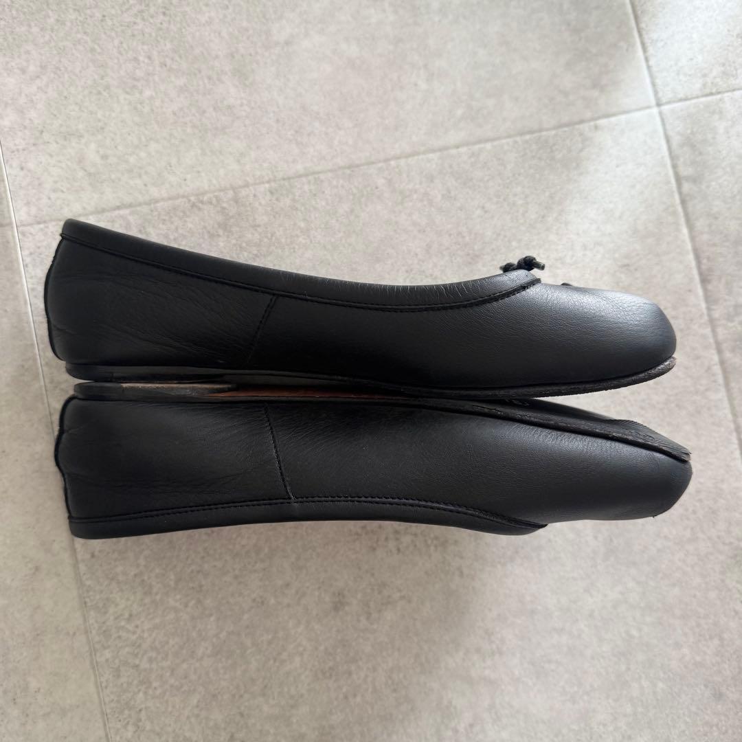 メゾンマルジェラ　タビ　足袋　TABI　パンプス　フラットシューズ　黒　36