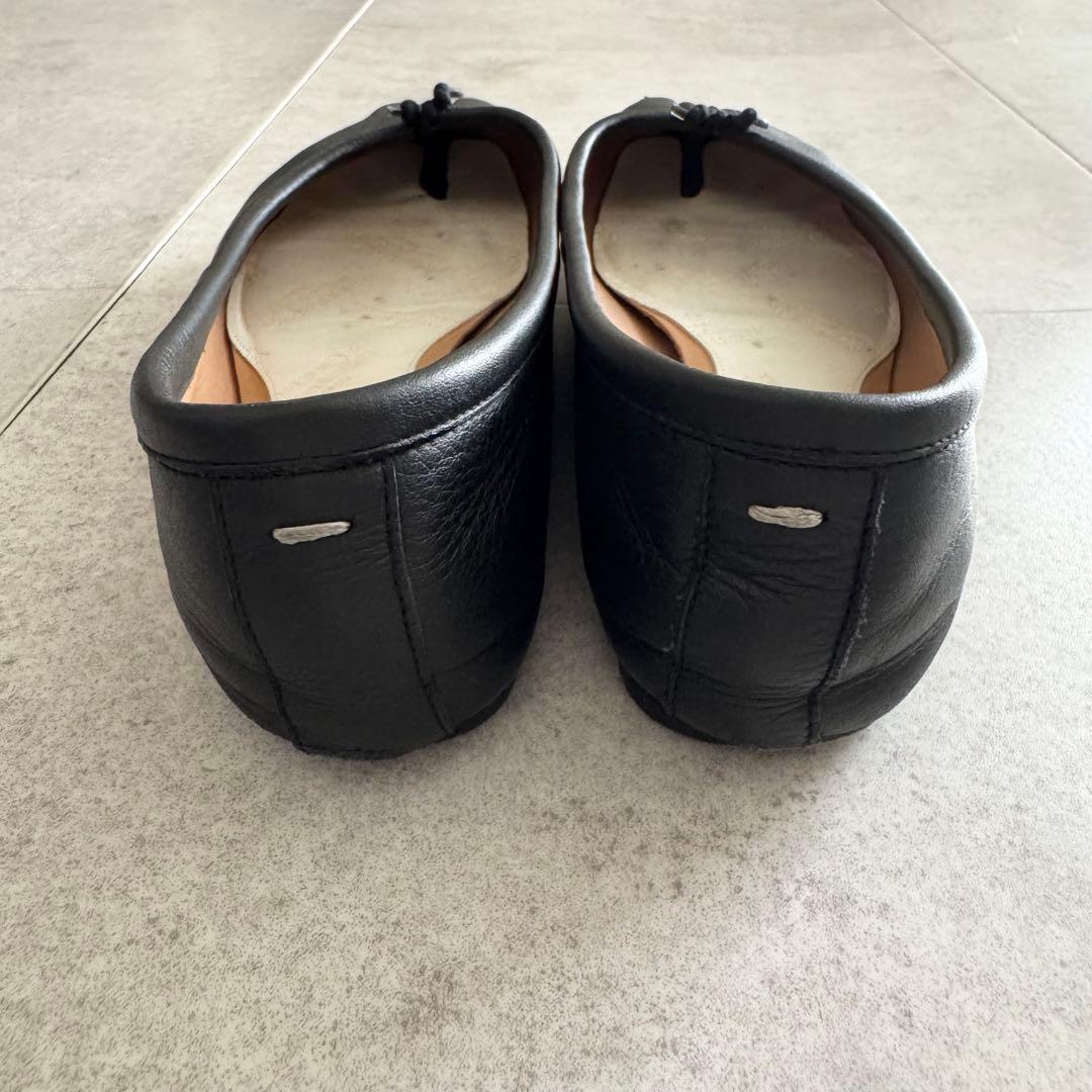 メゾンマルジェラ　タビ　足袋　TABI　パンプス　フラットシューズ　黒　36