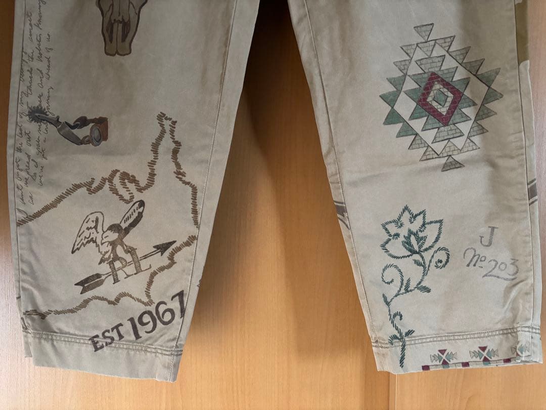 ラルフローレン　プリント　チノ　パンツ　34/32