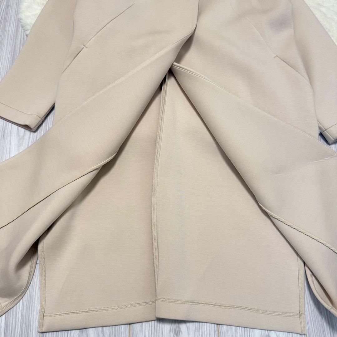 macaronron　タグ付未使用　PICCIN パール付ノーカラーコート