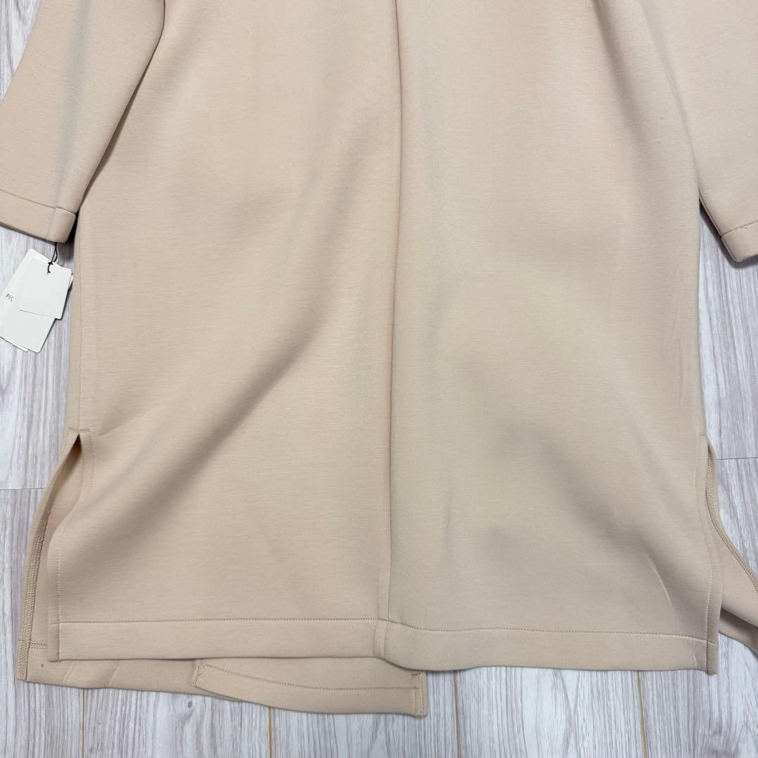 macaronron　タグ付未使用　PICCIN パール付ノーカラーコート