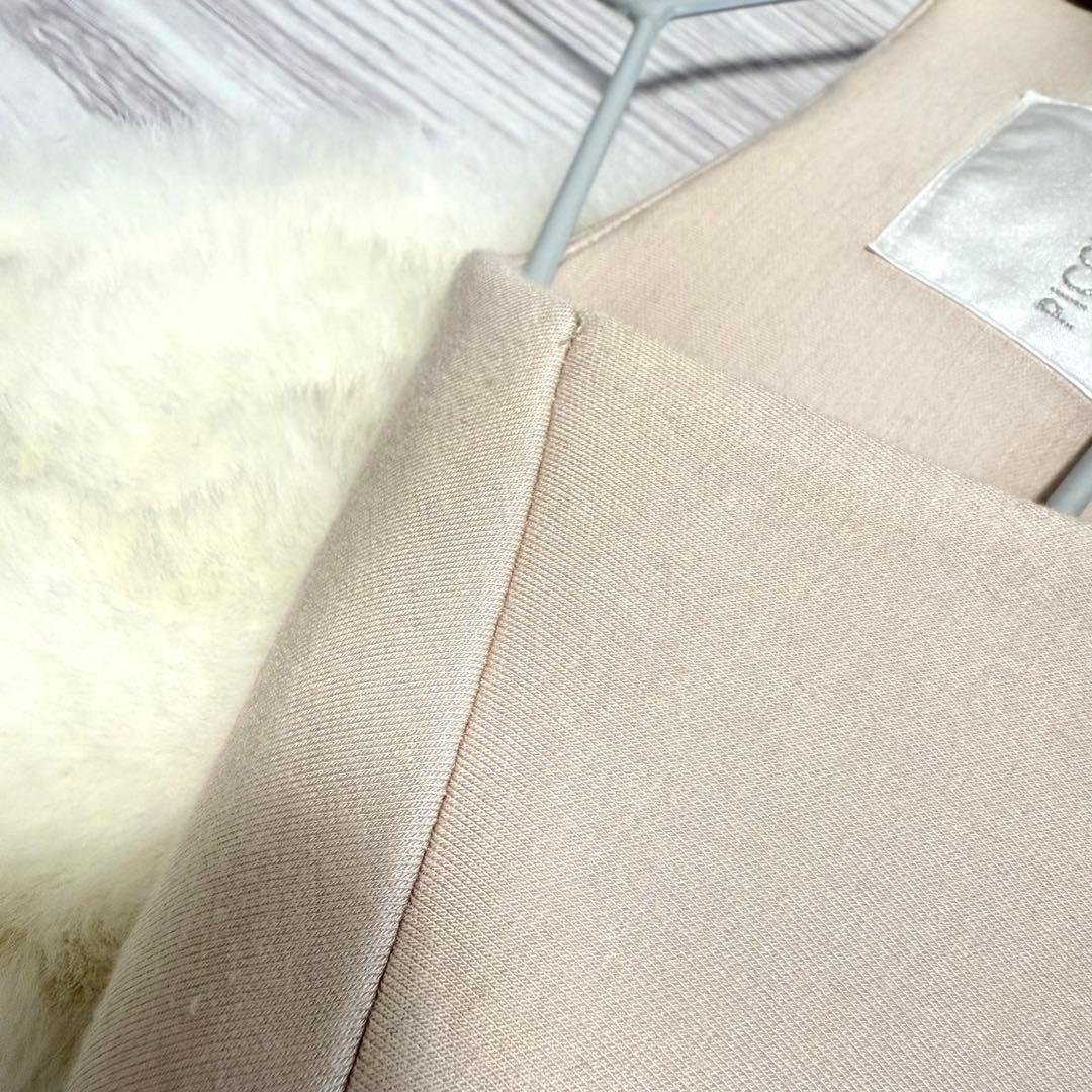 macaronron　タグ付未使用　PICCIN パール付ノーカラーコート