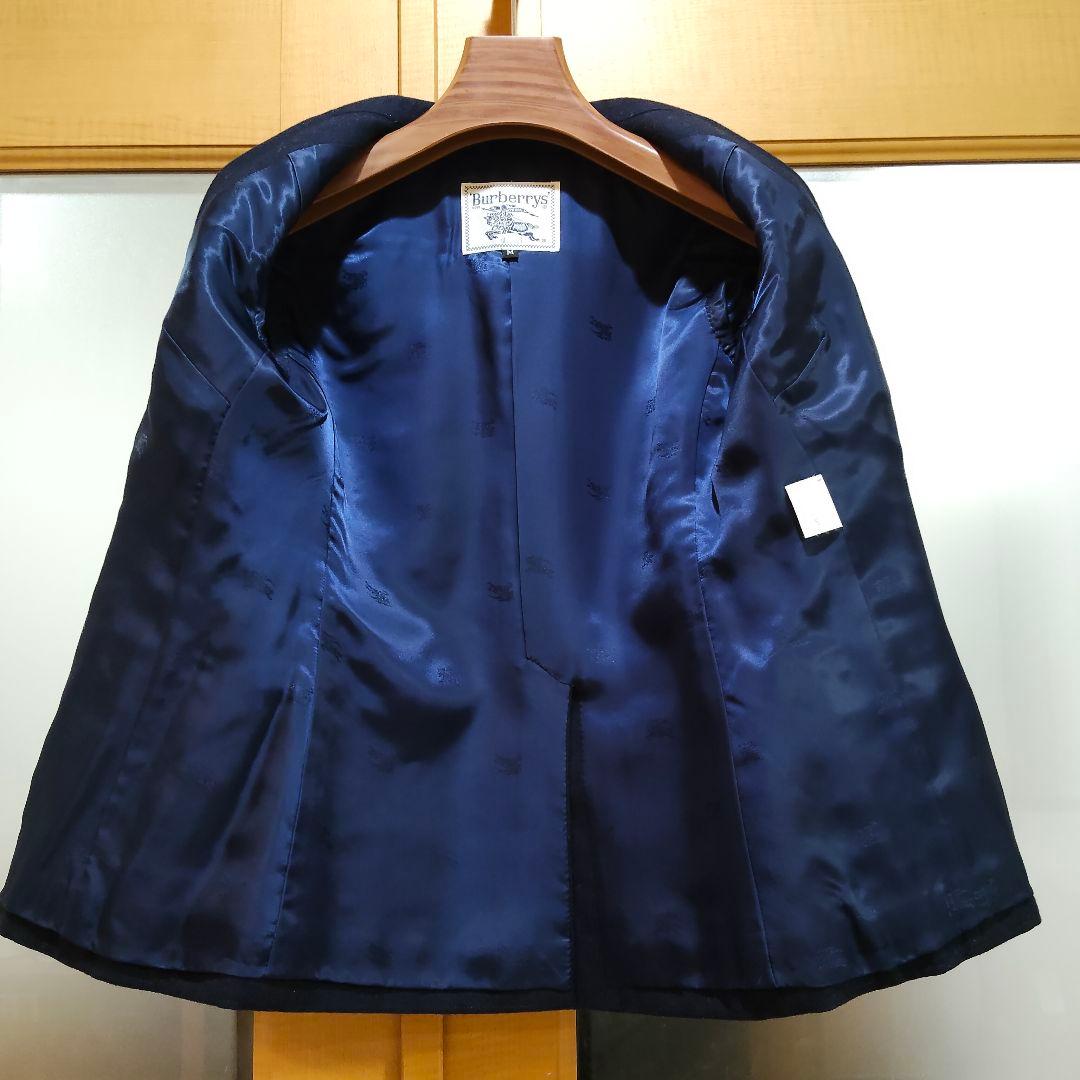 Burberrys バーバリー 希少 ロゴボタン ダブル 紺ブレ ジャケット M