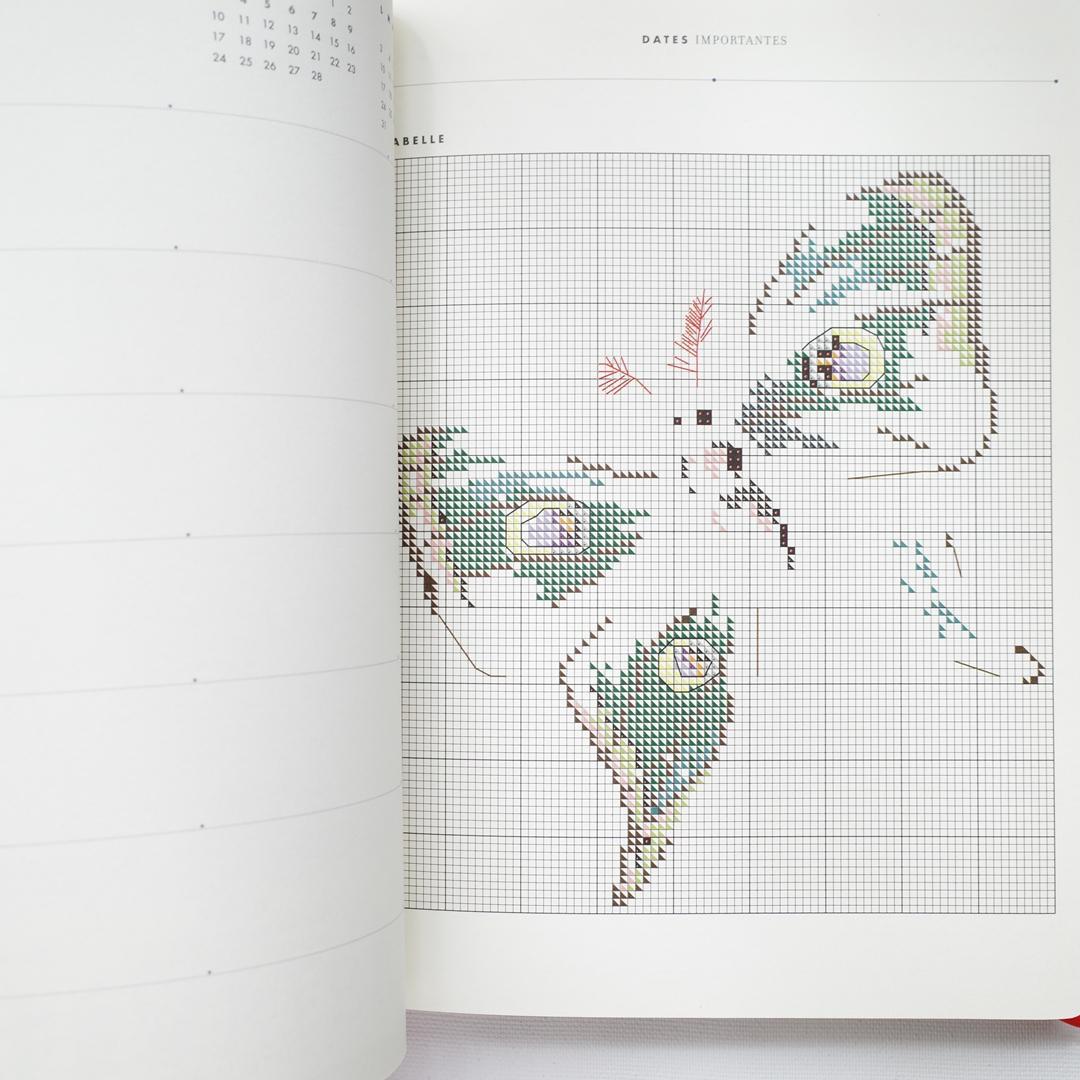 絶版クロスステッチMarie-Therese Saint-Aubin手帳