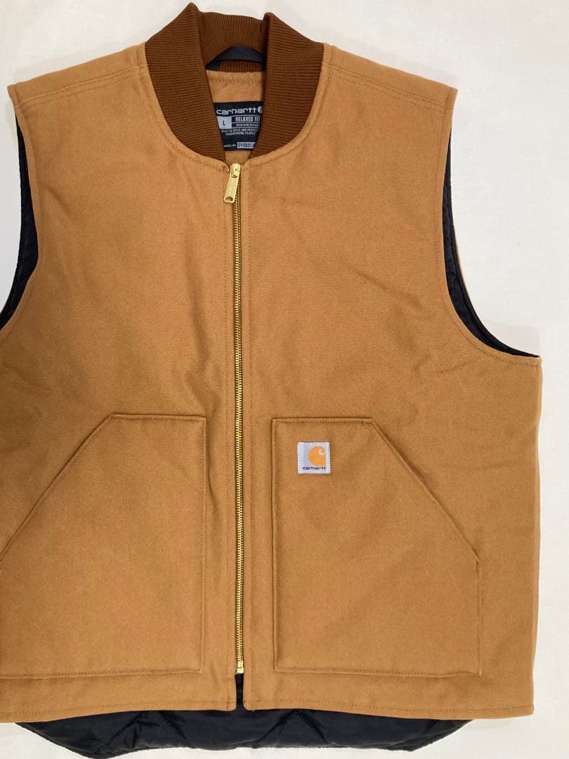 Carhartt カーハート ダックベスト V01 Lサイズ BRN 極美品