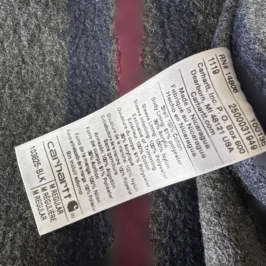 Carhartt カーハートブラック カバーオール Mミシガン　チョアコート