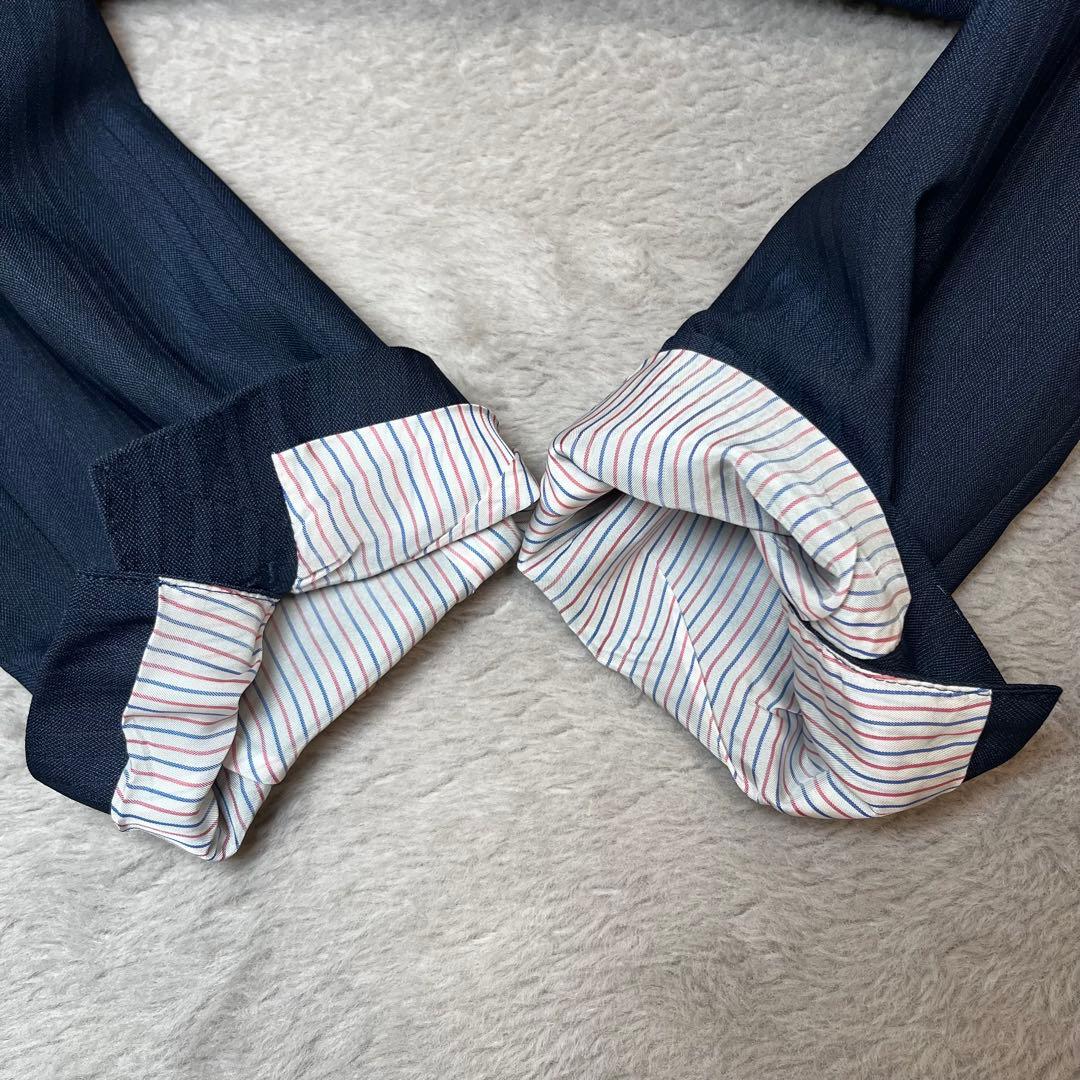 ☆美品☆ ORIHICA 3ピース リバーシブルベスト スーツ ネイビー A6