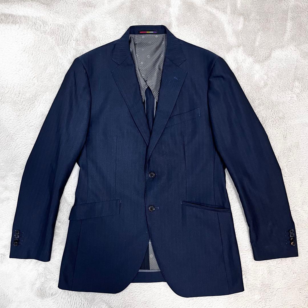 ☆美品☆ ORIHICA 3ピース リバーシブルベスト スーツ ネイビー A6