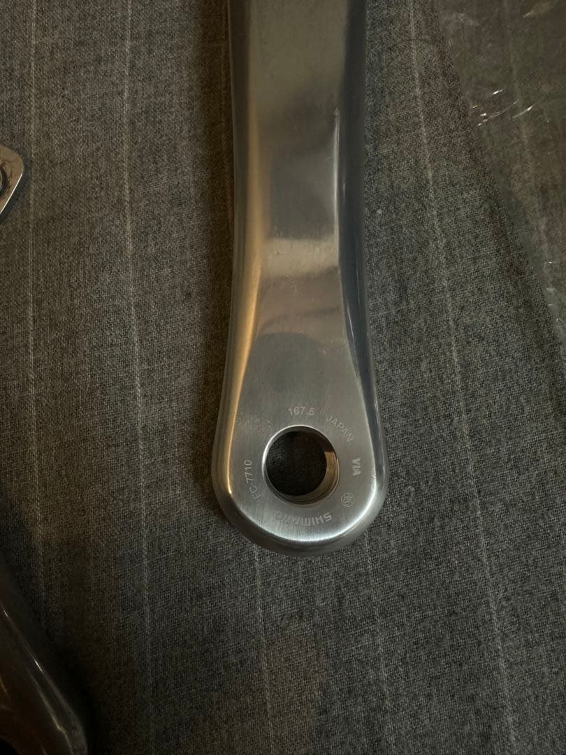 シマノ　DURAACE クランク　167.5 ピスト　NJS 167.5mm