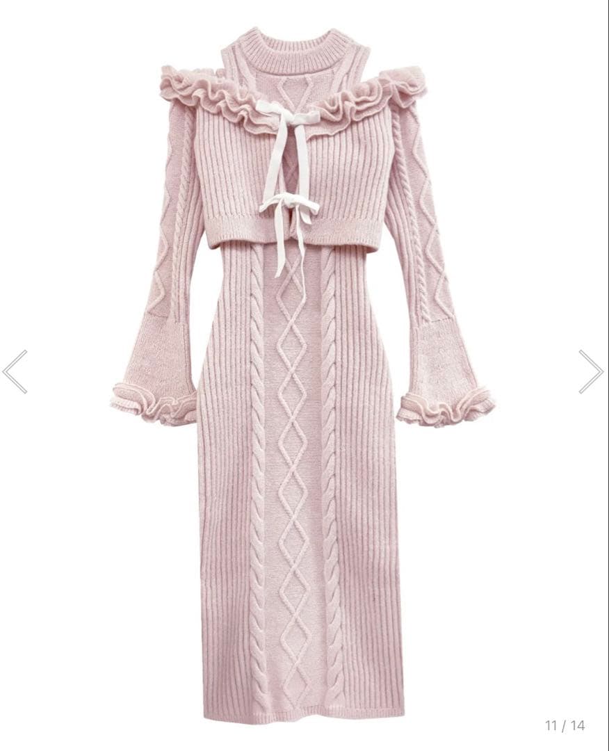 RoseMuse ロゼミューズ Cable knit o/p set