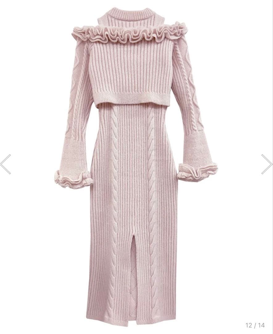 RoseMuse ロゼミューズ Cable knit o/p set