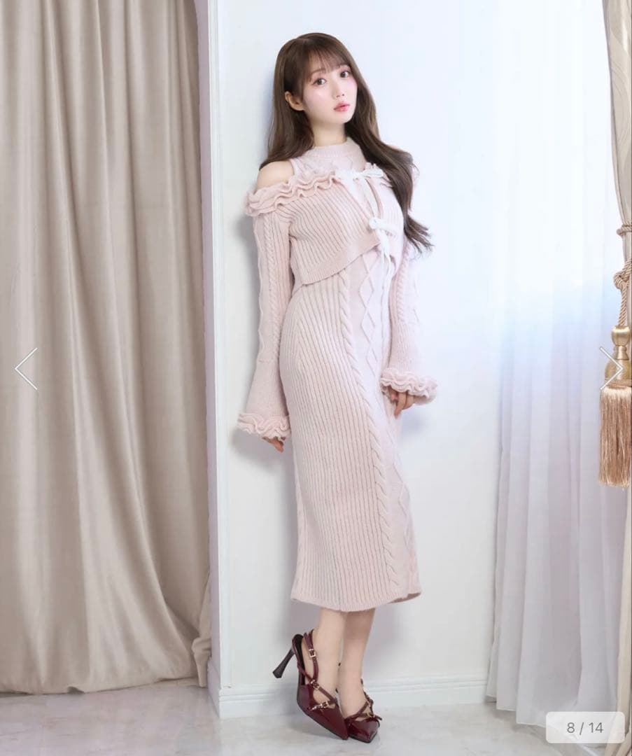 RoseMuse ロゼミューズ Cable knit o/p set